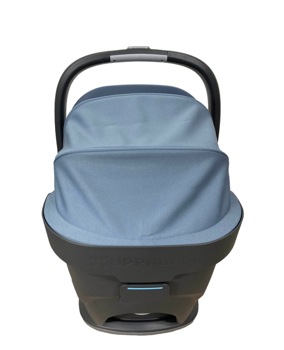 UPPAbaby MESA V2 Infant Car Seat, 2023, Gregory (Blue Melange Merino Wool)