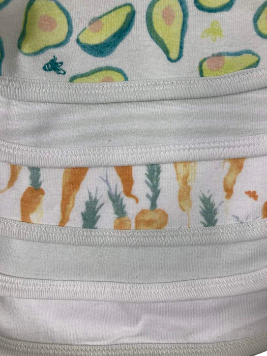 secondhand Burt's Bees Baby Organic Lap Shoulder Bibs, Carrots & Avocados