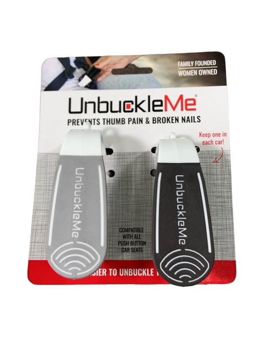 used UnbuckleMe Car Seat Buckle Release Tool, Double Pack Gray and Black