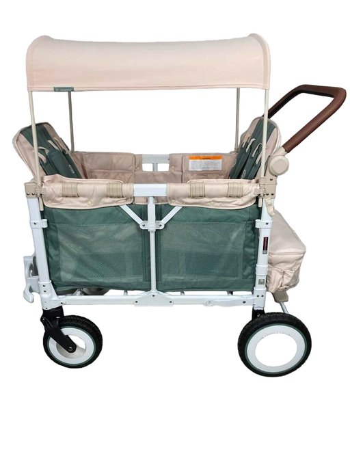 secondhand Wonderfold VW4 Volkswagon Stroller Wagon, Sage Green