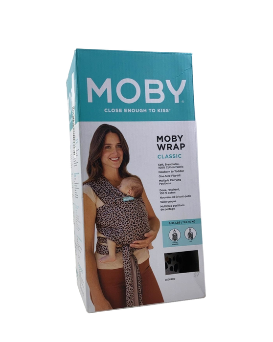 used Moby Wrap Baby Carrier, Leopard