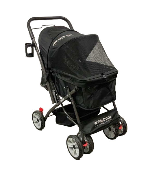 used Wonderfold Pet Stroller, Jet Black