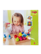 used HABA Rainbow Wheels Pegging Game