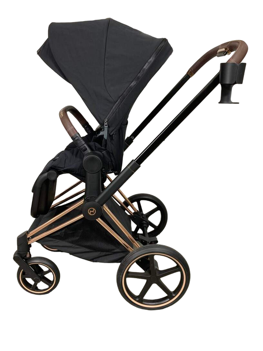 secondhand Cybex PRIAM Stroller, Deep Black, Rosegold, 2023