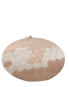 used Lorena Canals Washable Rug Round Honeycomb, Rose