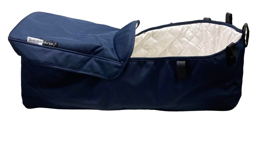 secondhand Bugaboo Donkey3 Bassinet Fabric, 2021, Dark Navy