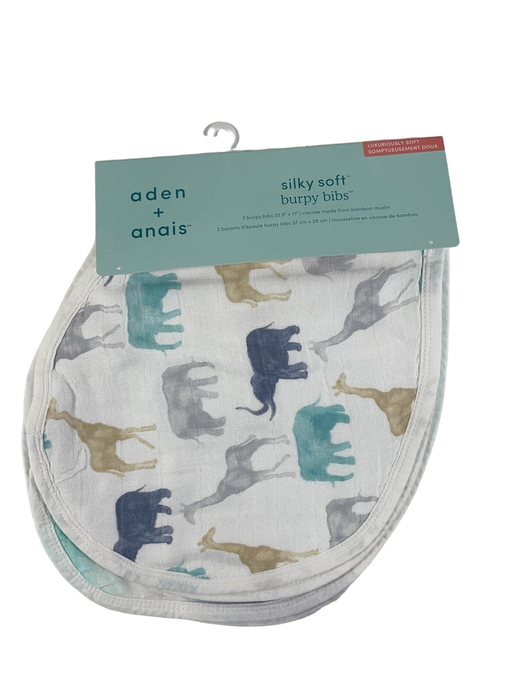 used Aden + Anais Muslin Snap Bibs, 3 Pack, Natural History