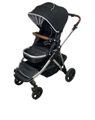 used Mockingbird Single to Double Stroller, Silver with Penny Leather, Black , 2023, Windowpane