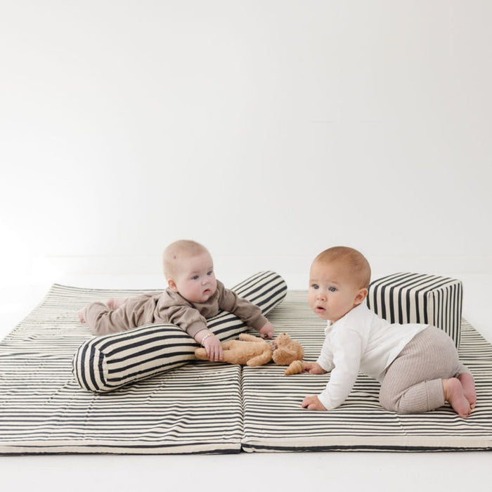 Toki Mats Padded Play Mat Cover, Bold Stripe Mat