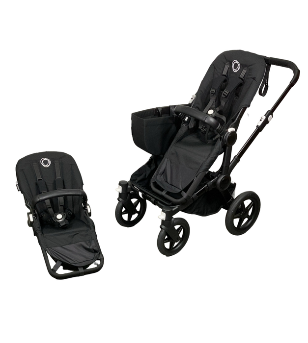 Bugaboo Donkey 5 Stroller Mono, 2023, Black, Midnight Black