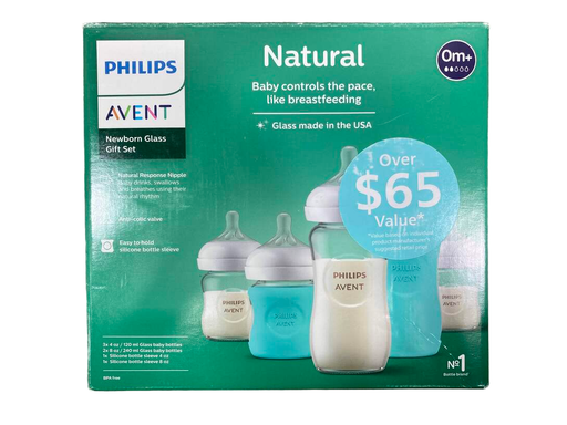 used Philips Avent Natural Glass Newborn Gift Set