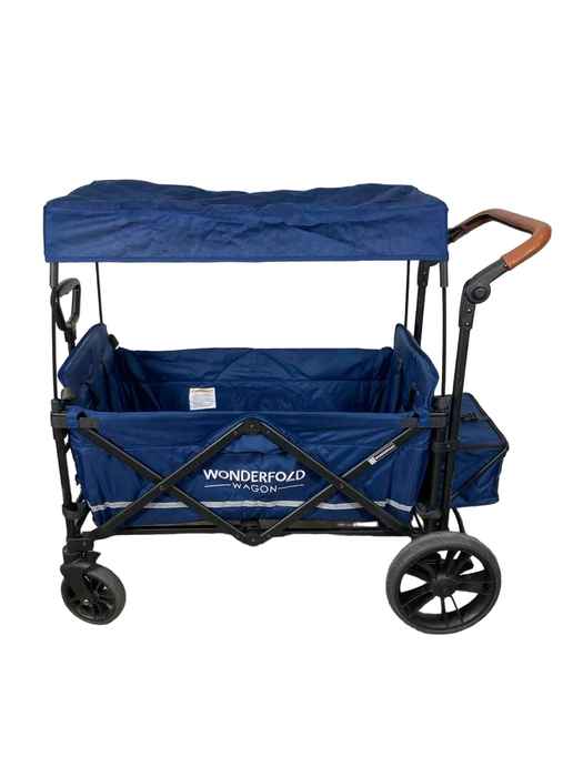 Wonderfold X2 Push + Pull Double Stroller Wagon, 2022, Sapphire Navy