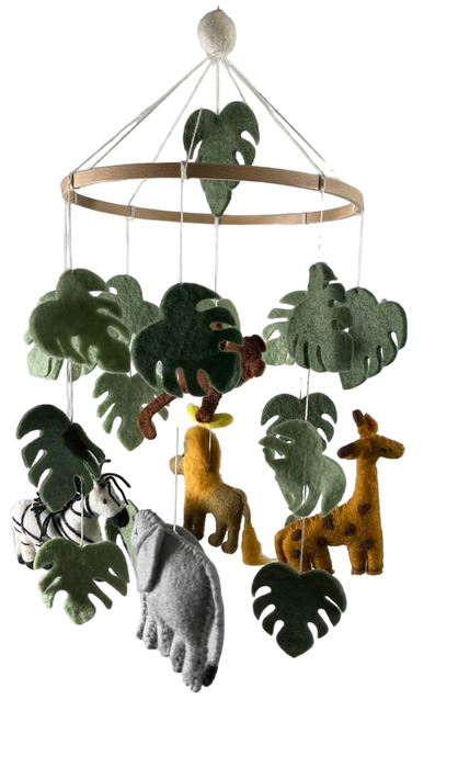 used West Elm Nivas Collection Felted Safari Mobile