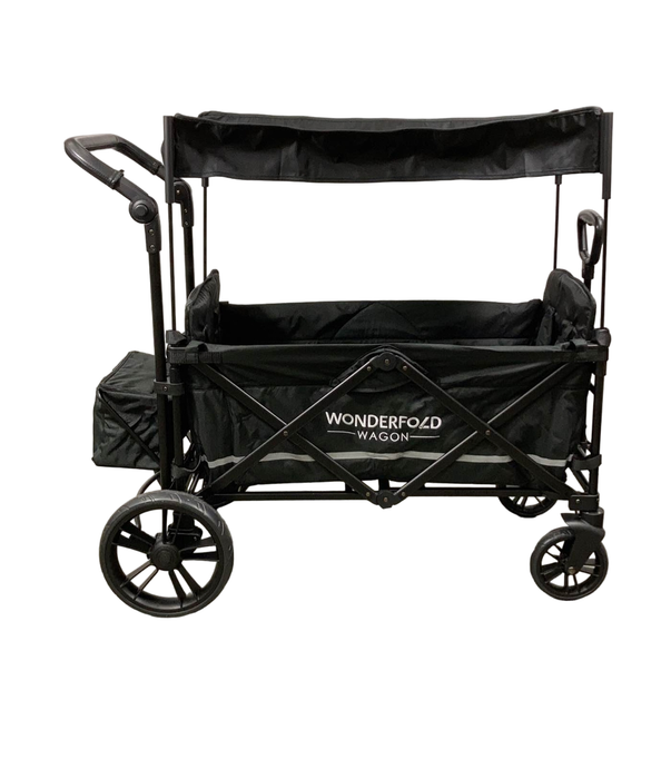 secondhand Wonderfold X2 Push + Pull Double Stroller Wagon, 2022, Stealth Black