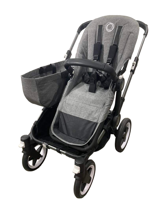 secondhand Bugaboo Donkey 5 Stroller Mono, 2022, Grey Melange, Graphite