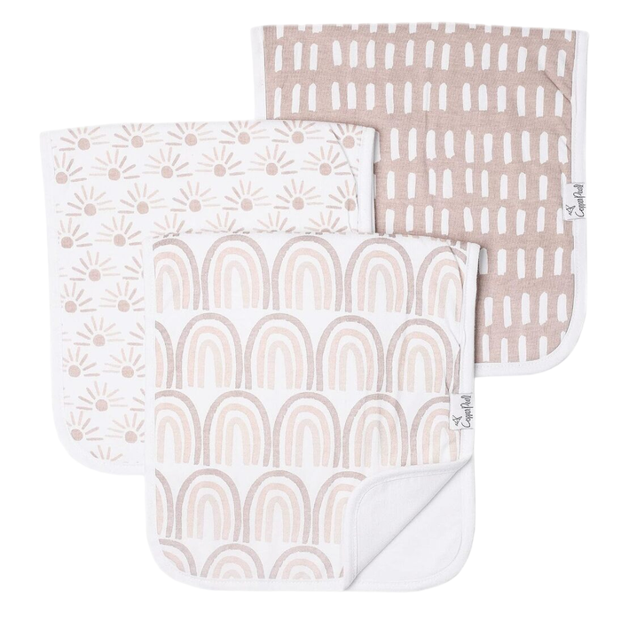 Copper Pearl Premium Burp Cloths, Bliss