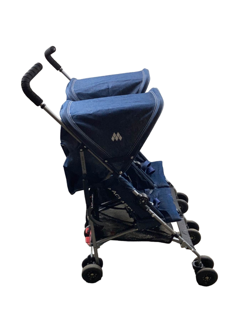 secondhand MacLaren Twin Triumph Stroller, 2024, Denim Indigo