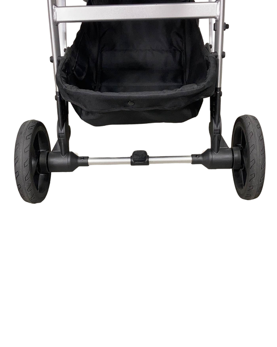 Mockingbird Single to Double 2.0 Stroller, Silver with Penny Leather, Windowpane, Black, 2024