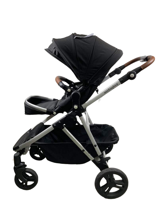 secondhand Mockingbird Single to Double 2.0 Stroller, 2024, Silver with Penny Leather, Windowpane, Black