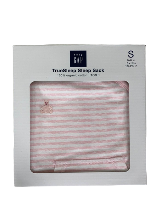 used Baby Gap TrueSleep Sleep Sack, 0-6 Months Pink Stripe