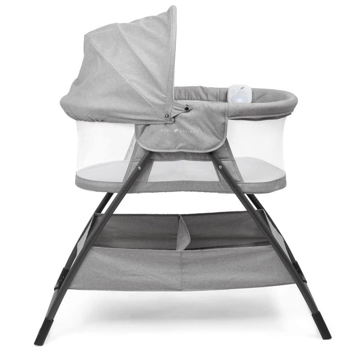 Baby Delight Beside Me Doze Deluxe Bedside Bassinet Pebble Grey