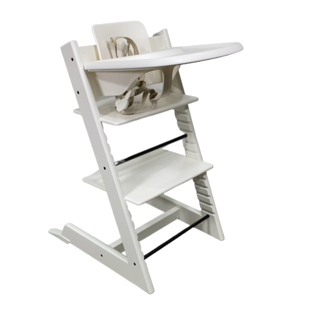 Stokke Tripp Trapp Complete High Chair, White, Dots Grey