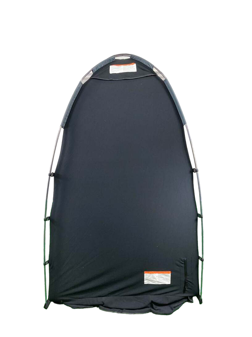 secondhand SlumberPod 3.0 Sleep Canopy, Black with Gray Accents