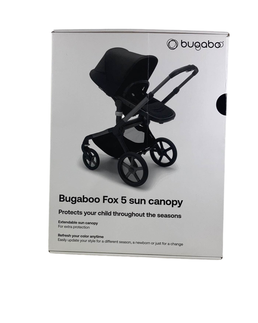 used Bugaboo Fox 5 Sun Canopy, Midnight Black