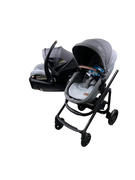 secondhand Maxi-Cosi Gia XP 3-Wheel Travel System with Mico XP Car Seat, Midnight Moon, 2023