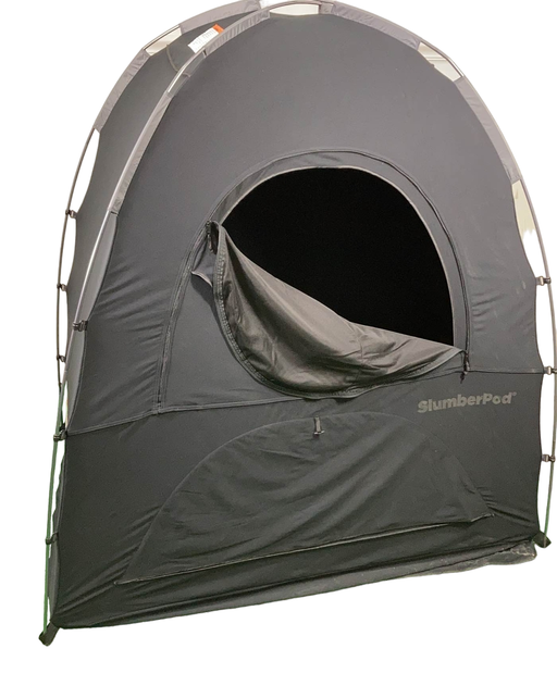 secondhand SlumberPod 3.0 Sleep Canopy, Black with Gray Accents