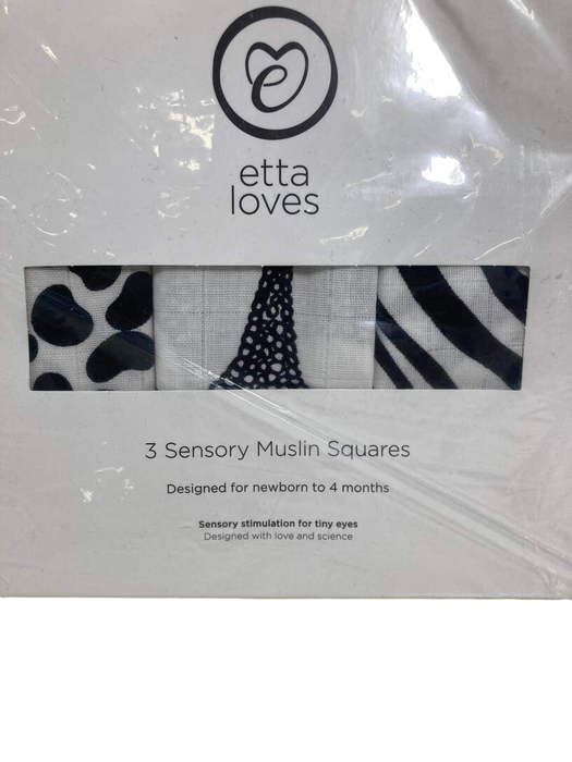 used Etta Loves Muslin Squares 3 Pack, Animal Print