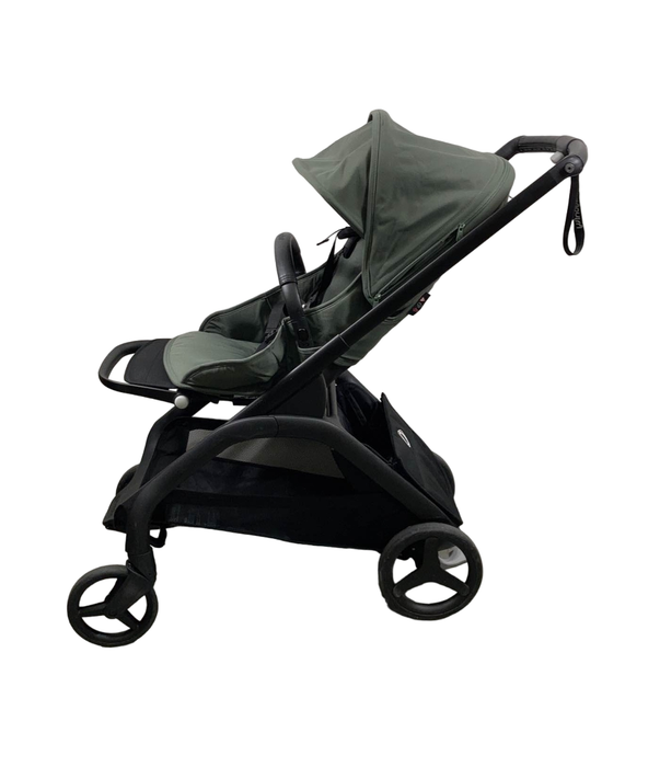 secondhand Bugaboo Dragonfly Stroller, 2023, Black, Forest Green, Forest Green