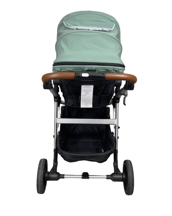 Mockingbird Single to Double 2.0 Stroller, Silver with Penny Leather, Watercolor Drops, Sage, 2023