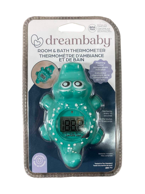 used Dreambaby Room And Bath Thermometer Turtle, Crocodile