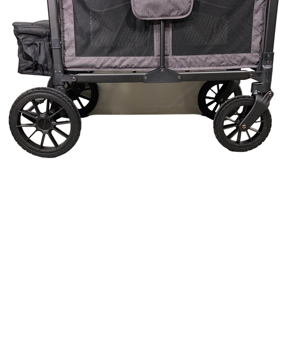 used Wonderfold W4 Luxe Quad Stroller Wagon, Charcoal Grey with Black Frame, 2024