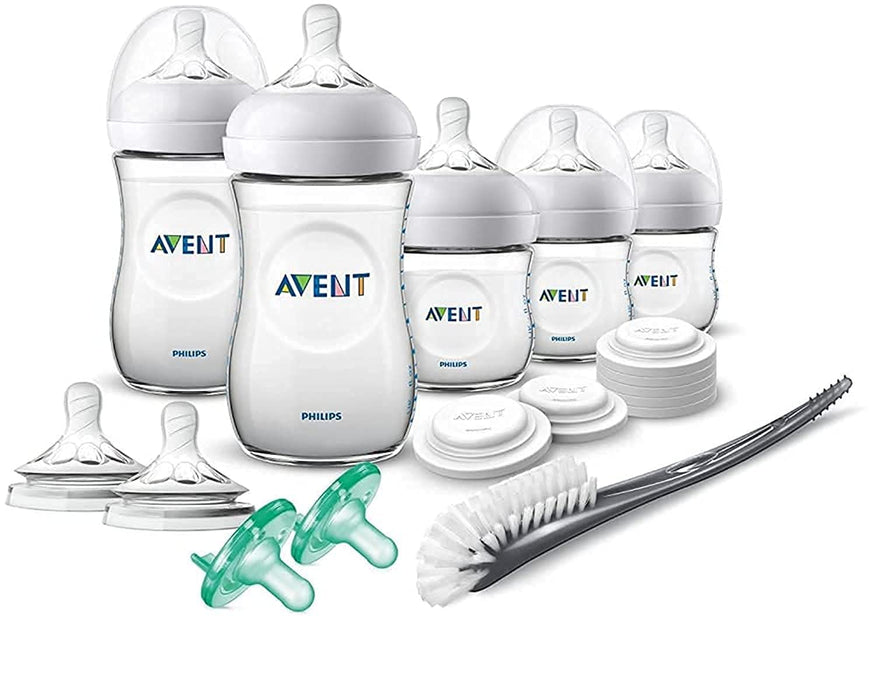 Philips Avent Natural Baby Bottle Newborn Starter Gift Set, Clear