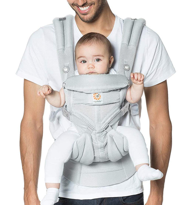 Ergobaby Omni 360 Cool Air Mesh Baby Carrier, Pearl Grey