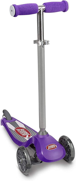 Radio Flyer Lean 'N Glide Scooter With Light Up Wheels, Purple