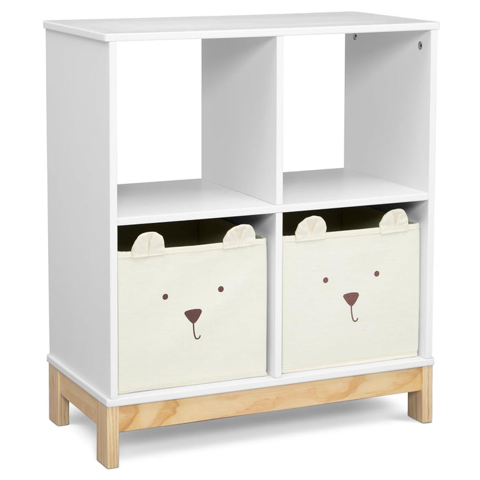 Baby Gap Brannan Bear Bookcase with Bins, White/Natural