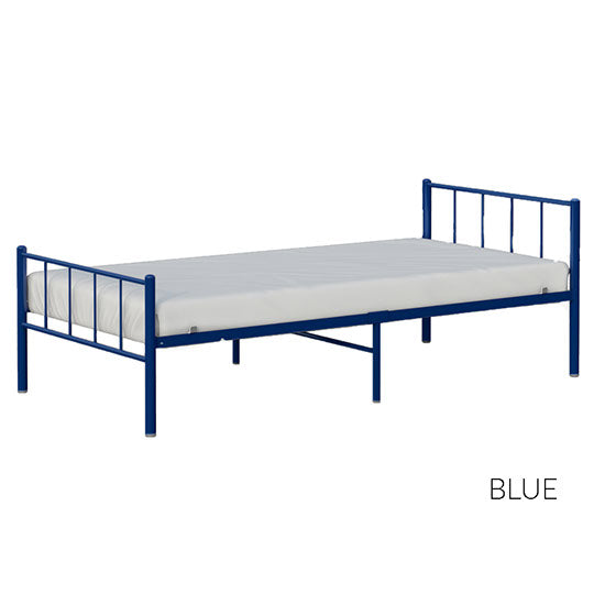 BK Furniture Austin Metal Twin Bed, Blue