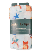 used LouLou Lollipop Swaddle, Superhero Dog