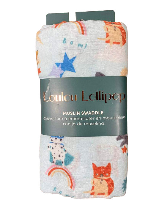 used LouLou Lollipop Swaddle, Superhero Dog