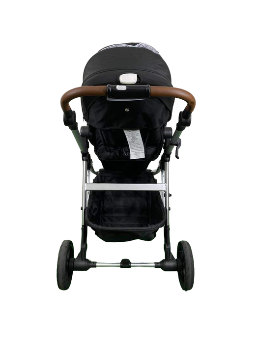 Mockingbird Single to Double 2.0 Stroller, 2024, Silver with Penny Leather, Windowpane, Black