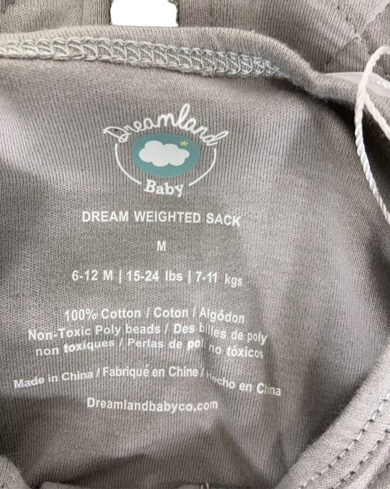 secondhand Dreamland Weighted Sleep Sack, 6-12 months, Moon Grey