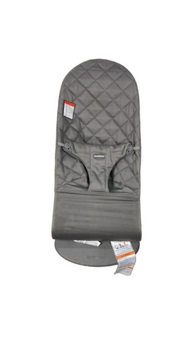 BabyBjorn Bouncer Bliss, Anthracite Cotton Classic Quilt, Dark Gray Frame