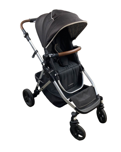 used Mockingbird Single to Double Stroller, 2021, Silver with Penny Leather, Windowpane, Black