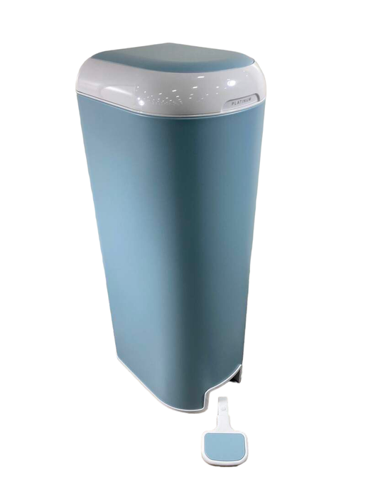 used Diaper Genie Platinum Diaper Pail, Blue