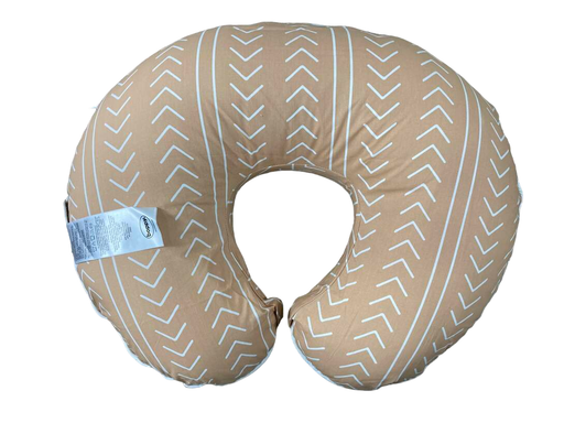 secondhand Boppy Organic Nursing and Infant Support Pillow, Camel Stitched Stripe