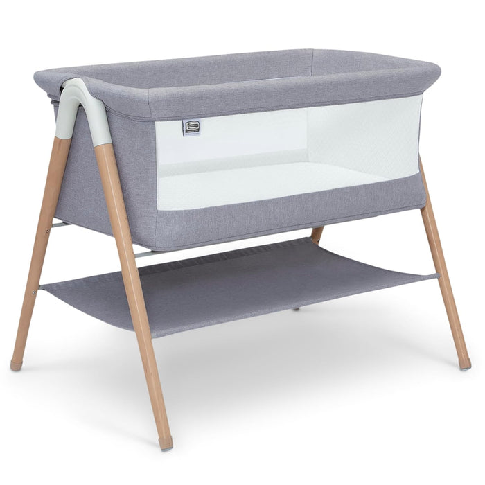 Simmons Kids Koi by The Bed Beechwood Bassinet, Dove Grey