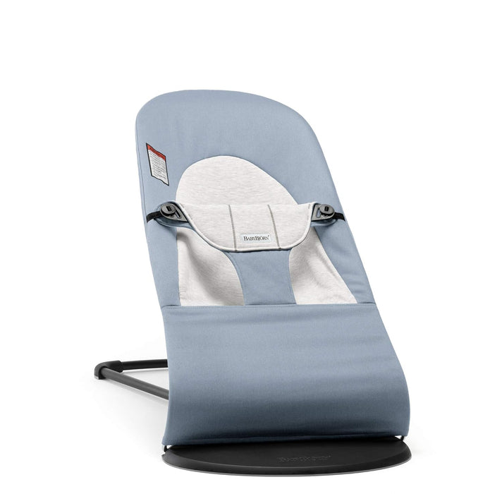 BabyBjorn Bouncer Balance, Black Frame, Blue/Gray